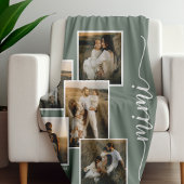 Sage Personalisiert Mimi Grandkid 5 FotoCollage Fleecedecke