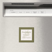 Sage Personalized Bridesmaid Name Magnet (In Situ (Geschirrspüler))