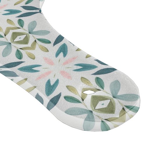 Sage Petal Grove - Botanisches Fliesenmuster Schneidebrett (Ecke)