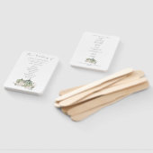 Sage Pumpkins Florals Wedding Program Fächer (Non-assembled)