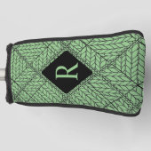 SAGE RAUTE STRICK Golf Putter Cover + Initial II Headcover (Vorderseite)