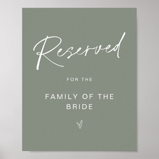 SAGE reserviert Sitzplätze für Familienzeichen Poster (Vorne)