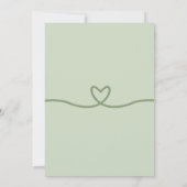 Sage Retro Funky Disco Wedding - Bold Modern Fun Einladung (Rückseite)