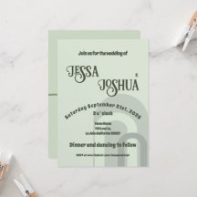 Sage Retro Funky Disco Wedding - Bold Modern Fun