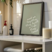 Sage Romantik Wall Art Zitat Poster