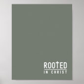 Sage Rooted Christliche Glaube Zitat Poster (Vorne)