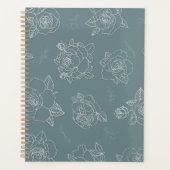 Sage Rose Line-Art Planer (Vorderseite)