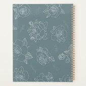 Sage Rose Line-Art Planer (Rückseite)