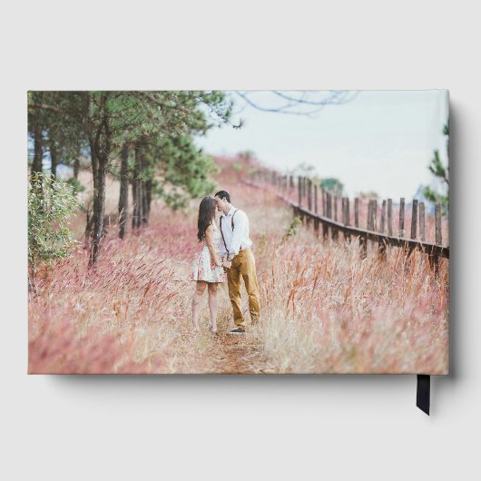 Sage Rustic Horseshoe Monogram Wedding Keepake Gästebuch (Rückseite)