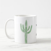 Sage Saguaro Cactus Plus Coffee Tasse (Links)