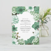 Sage Silver, Eucalyptus Drift & Snowdrop Mint Einladung (Stehend Vorderseite)