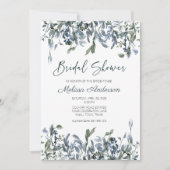 Sage Silver Green Floral Brautparty (Vorderseite)