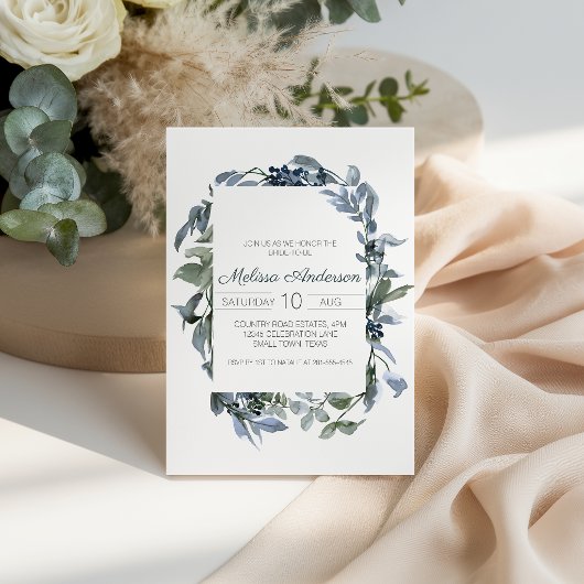 Sage Silver Green Floral Brautparty