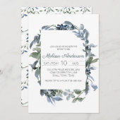 Sage Silver Green Floral Brautparty (Vorne/Hinten)