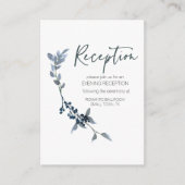 Sage Silver Green Floral Wedding Card Begleitkarte (Vorderseite)