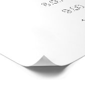 Sage Silver Green Floral Wedding Plan Poster (Ecke)