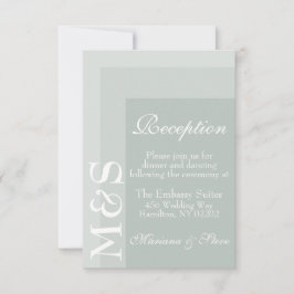 Sage Simple Modern Chic Script Wedding Card Dankeskarte