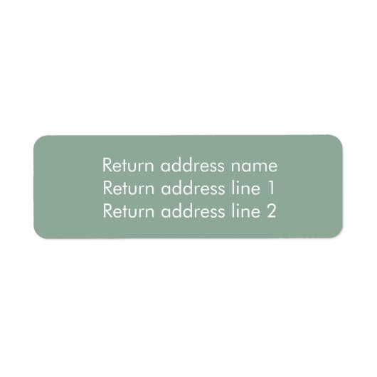 Sage Simple Modern Christmas Return Address (Vorne)