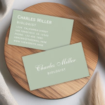 Sage Simple Modern Green White Elegante Script