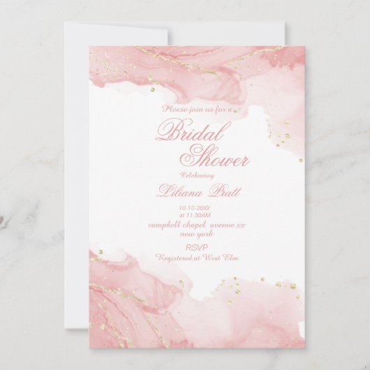 Sage SIMPLE STYLISH-Brautparty Einladung (Vorderseite)