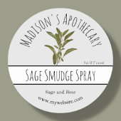Sage Smudge Spray Runder Aufkleber