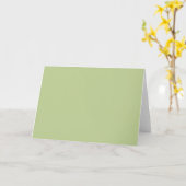 Sage Solid Color Karte (Gelbe Blume)