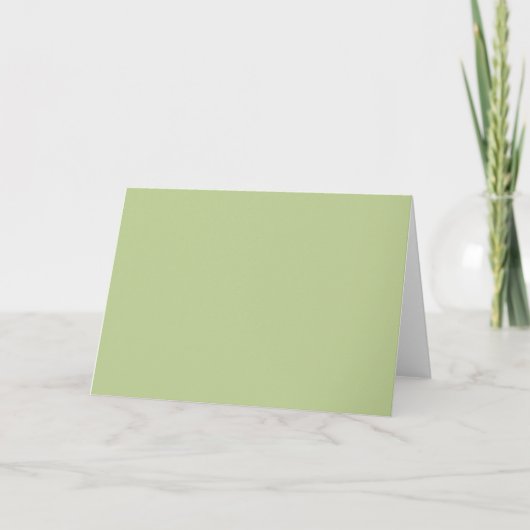 Sage Solid Color Karte (Vorderseite)