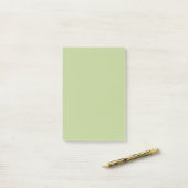 Sage Solid Color Post-it Klebezettel (Auf Schreibtisch)