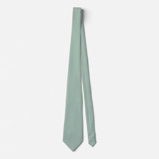 Sage Solid Color Wedding Krawatte (Vorderseite)
