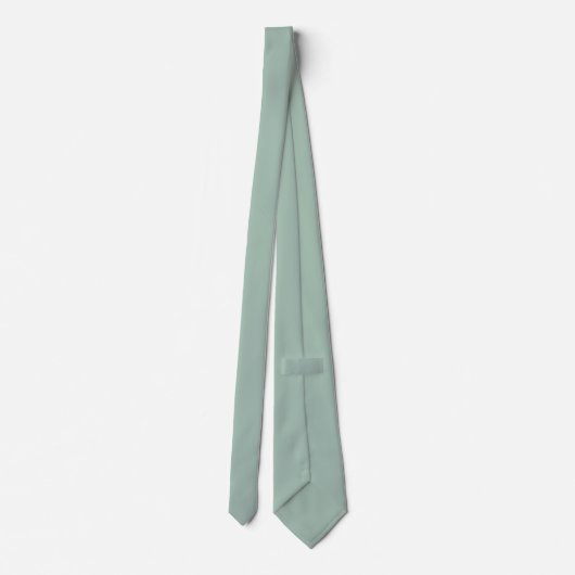 Sage Solid Color Wedding Krawatte (Rückseite)