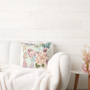 SAGE SPRING FLORAL PILLOW KISSEN