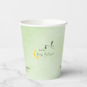 Sage Starlit Baby Boy Bliss  Pappbecher (Links)