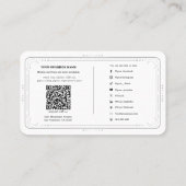 Sage Stick Cleansing Energy Wiccan Pagan Visitenkarte (Rückseite)