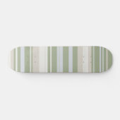Sage Stripes Minimalistisch ästhetisches Skateboar Skateboard (Horizontal)