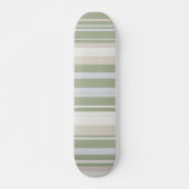 Sage Stripes Minimalistisch ästhetisches Skateboar Skateboard (Vorne)
