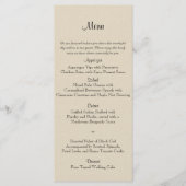 Sage Succulent Wedding Menu Menükarte (Vorderseite)