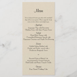Sage Succulent Wedding Menu Menükarte