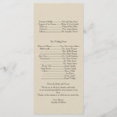 Sage Succulent Wedding Program Programm (Rückseite)