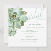 Sage Sukkulturelles Brautparty Einladung (Vorderseite)