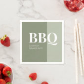 Sage Summer BBQ-Party Serviette (Beispiel)