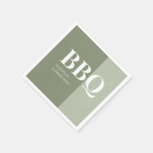 Sage Summer BBQ-Party Serviette (Ecke)