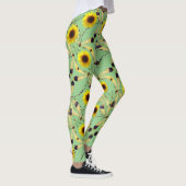 Sage Sunflower Dragenfly Leggings (Rechts)