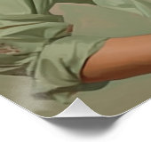 Sage Symphony: Cowgirl Wall Art Poster (Ecke)