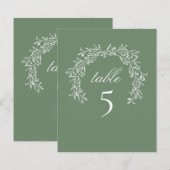 Sage Table Luxus Botanischer Kranz (Vorne/Hinten)