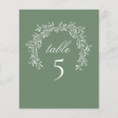 Sage Table Luxus Botanischer Kranz (Rückseite)