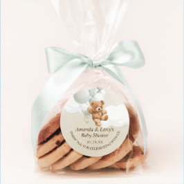 Sage Teddy Bear mit Balloons Sticker