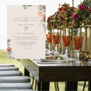 Sage & Terracotta Beide Sets Hochzeit Einladung