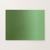 Sage und Forest Green Monotone Ombre Puzzle (Horizontal)