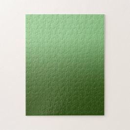 Sage und Forest Green Monotone Ombre Puzzle