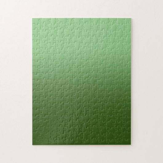 Sage und Forest Green Monotone Ombre Puzzle (Vertikal)